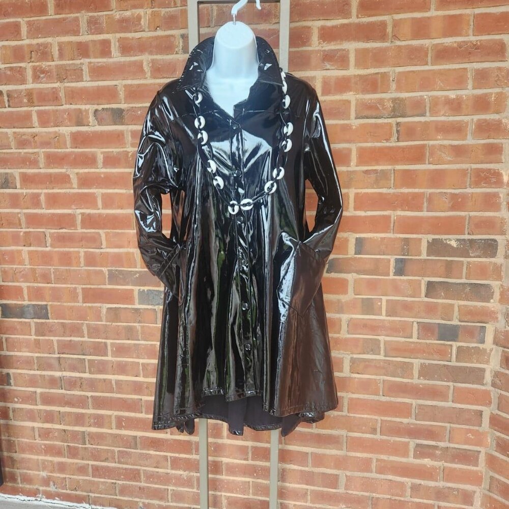 Black coat dress